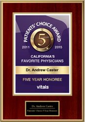 Patient Choice Award Andrew I. Caster, M.D.